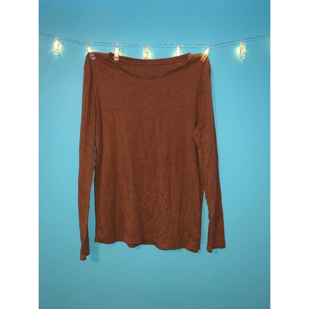 Warm toned long sleeve shirt